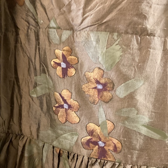 Gorgeous handmade Lena Medoyeff silk dress size 2 - Picture 2 of 4